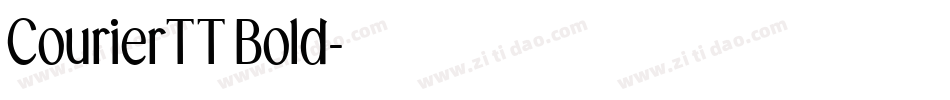 CourierTT Bold字体转换